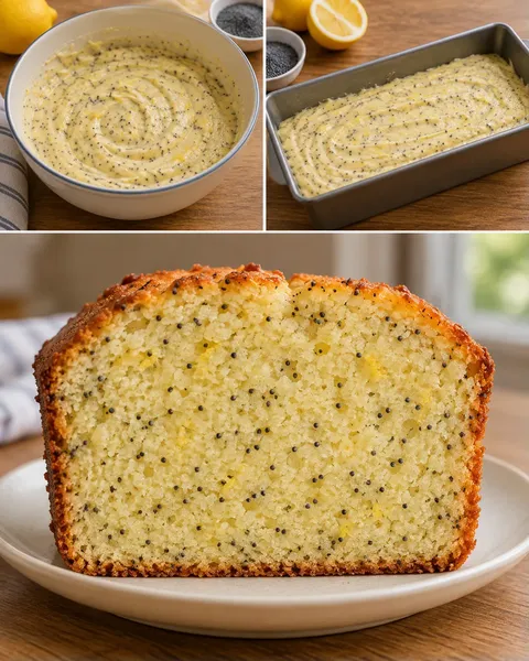 Máslový chlebíček — citron, mák