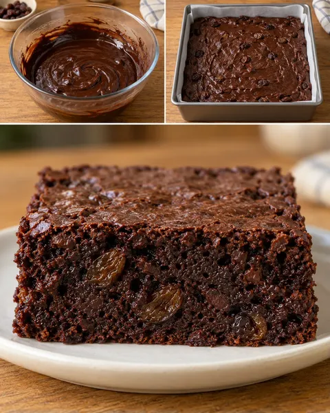 Brownies — rozinky, vanilka