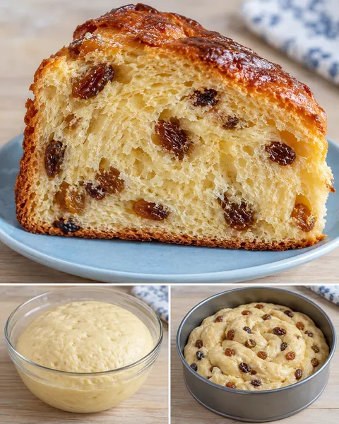 Sladký kynutý koláč — rozinky, vanilka