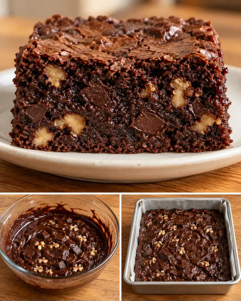 Brownies — káva, vlašské ořechy, hořká čokoláda